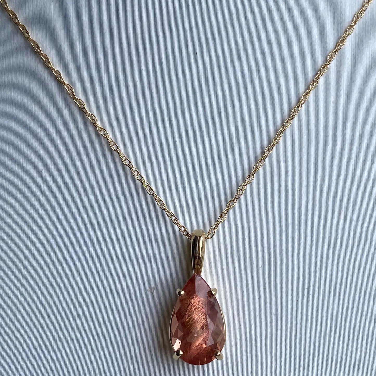 Oregon Sunstone 14K Gold Necklace