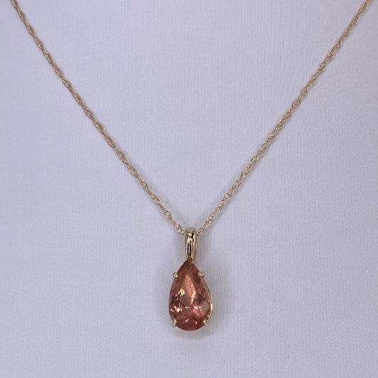 Oregon Sunstone 14K Gold Necklace